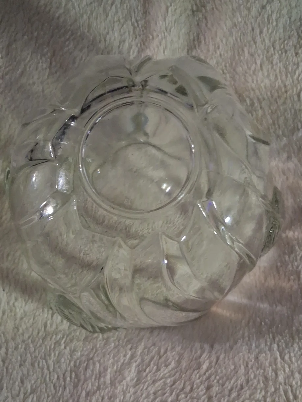 Clear Glass Tulip Glass Jar Lidded Candy Dish